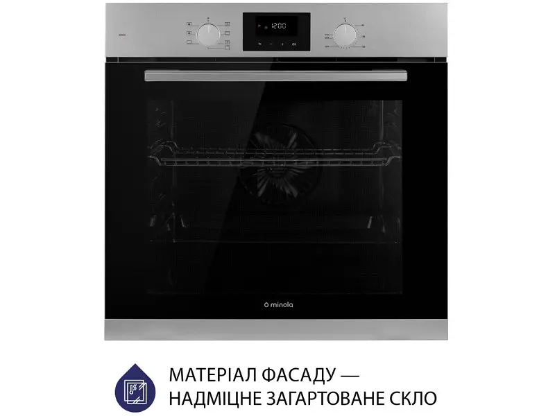 Духовка електрична Minola EOD 675 Dove Gray - фото 2