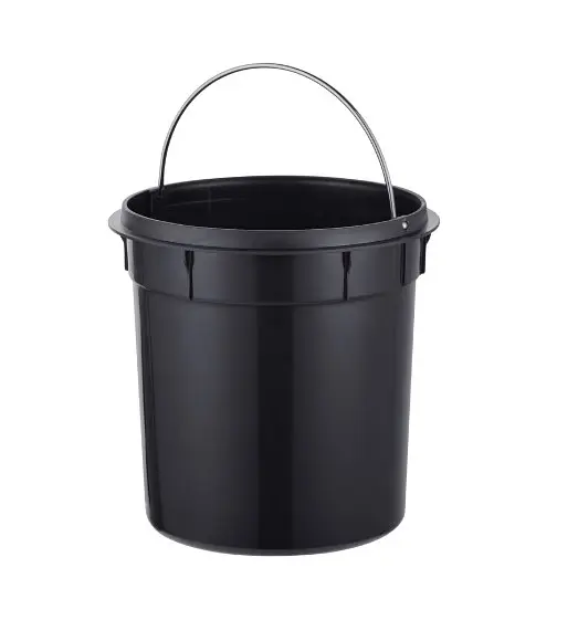 Відро для сміття Mixxus Ellipse-TC0205 Brushed Gold з плавним закриттям, кругле, 5 л, золотий (MI8400) - фото 8