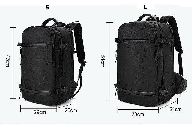 Рюкзак городской Ozuko 8983S 15.6" USB 27 л черный (16200) - фото 10