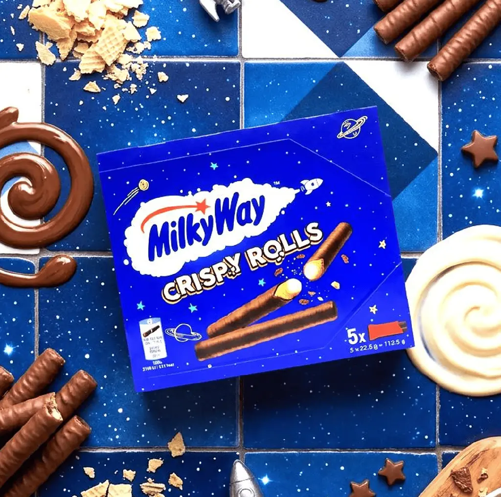 Вафельні трубочки Milky Way Crispy Rolls 5 шт х 22.5 г - фото 5