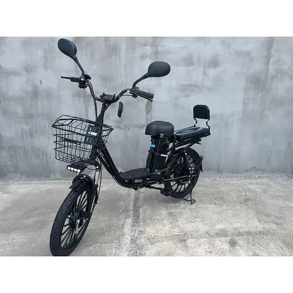 Електровелосипед Minako U20" 800W 60V 26Ah + сидіння/багажник чорний - фото 4