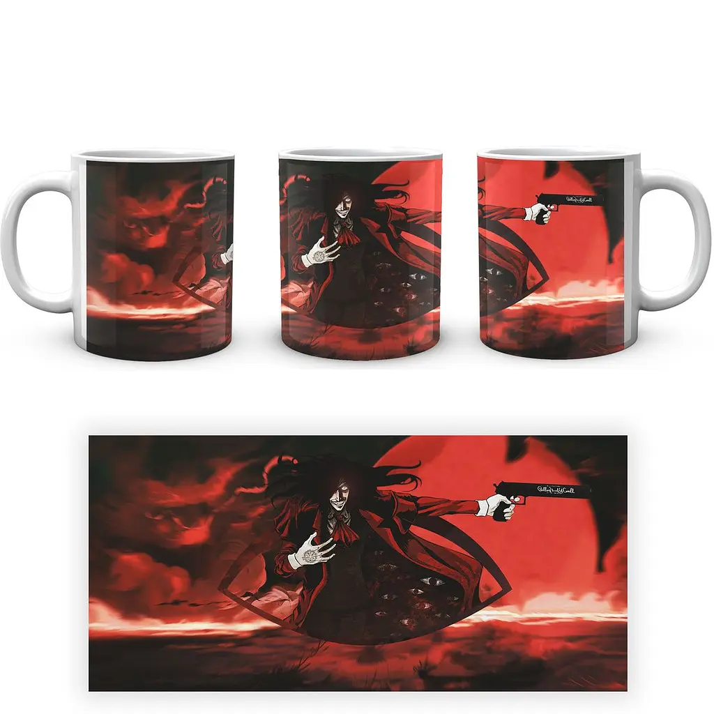 Кухоль GeekLand Hellsing Хелсінг Алукард HLS 02.19 330 мл білий - фото 4