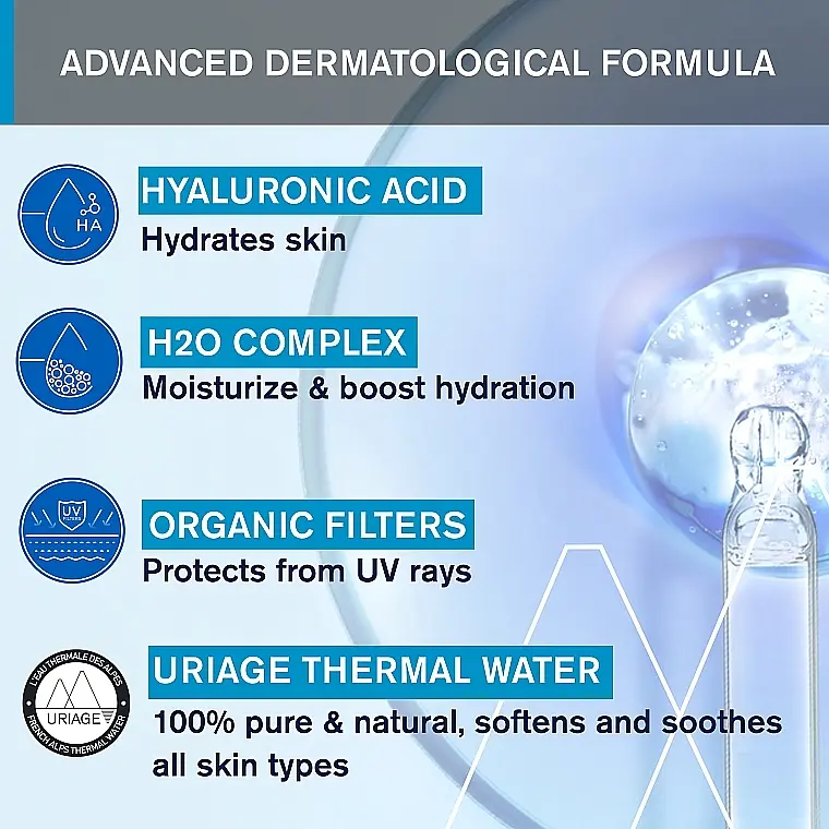 Зволожуючий крем Uriage Eau Thermale Creme D'Eau Legere SPF20 40 мл - фото 7