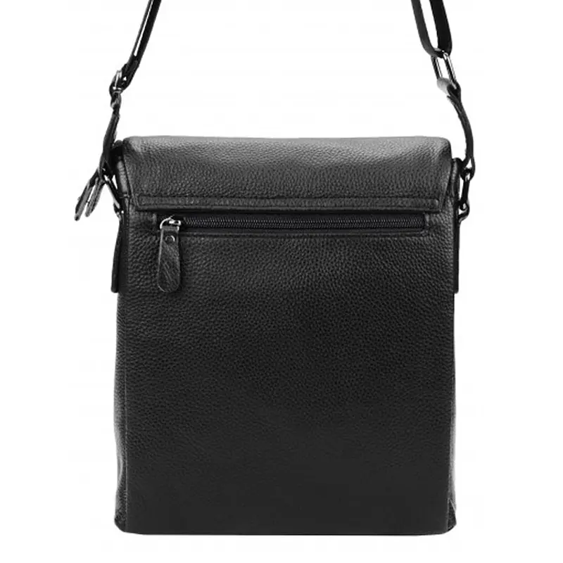 Чоловіча шкіряна сумка Borsa Leather 1t8871-black - фото 3