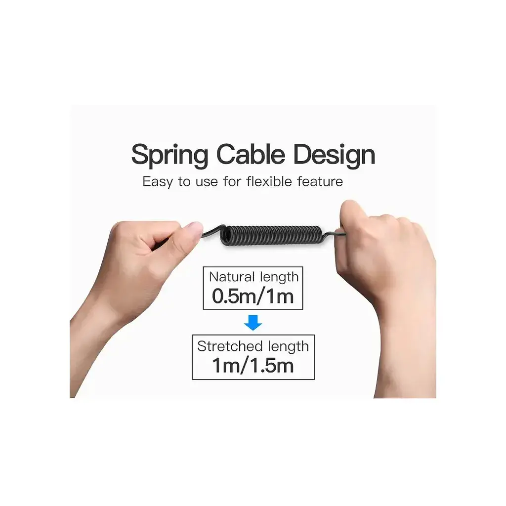 Кабель мультимедійний USB-C to 3.5mm M 1.0m black Vention (BGABF) - фото 3