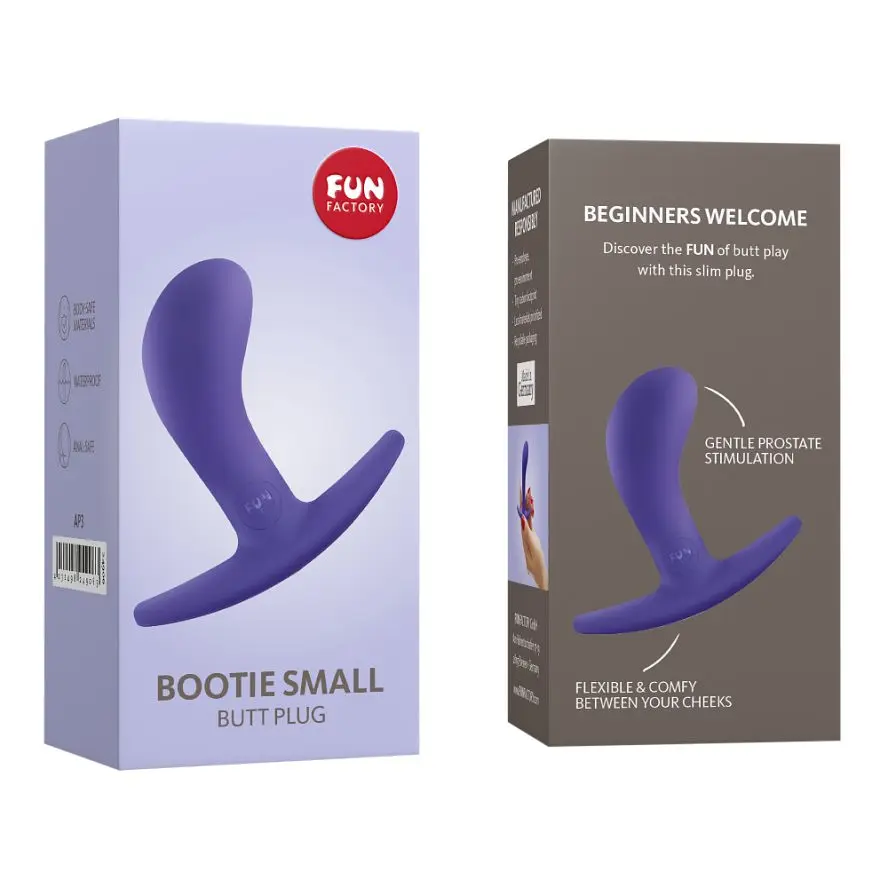 Анальна пробка унісекс, 7.5х2.5 см (фіолетовий) Fun Factory Bootie Small - фото 6