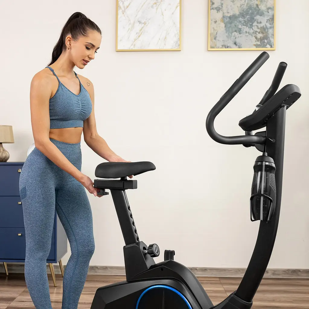 Велотренажер Gymtek XB4000 iConsole+ електромагнітний синій - фото 9