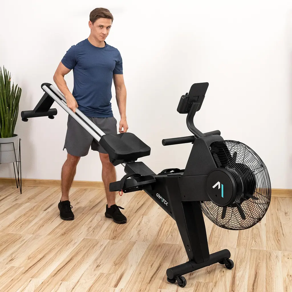 Гребний тренажер Gymtek XR2000 електромагнітний з аеродинамічним навантаженням - фото 9