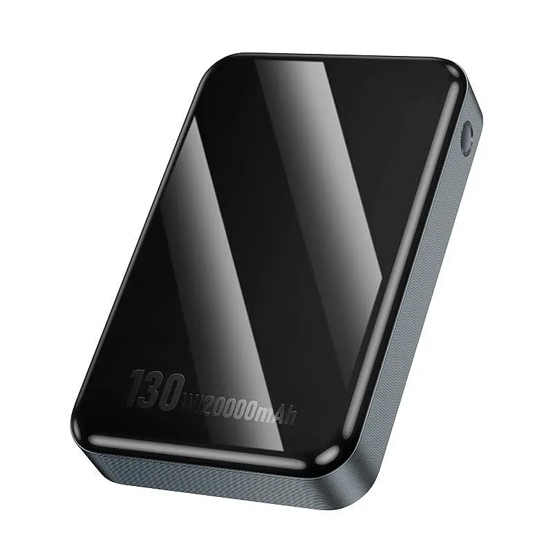 Зовнішній акумулятор - портативна зарядна батарея Hoco Q30A 20000mAh 130W чорна - фото 4