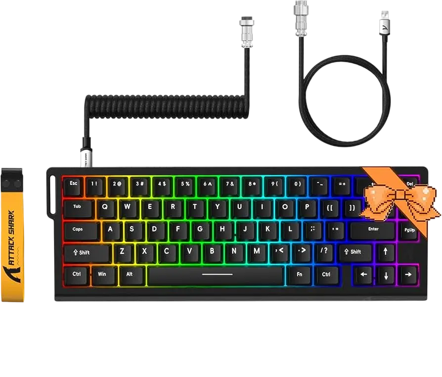Клавіатура Attack Shark X68 HE RGB Black (AS-X68-HEMS-BK) - фото 3