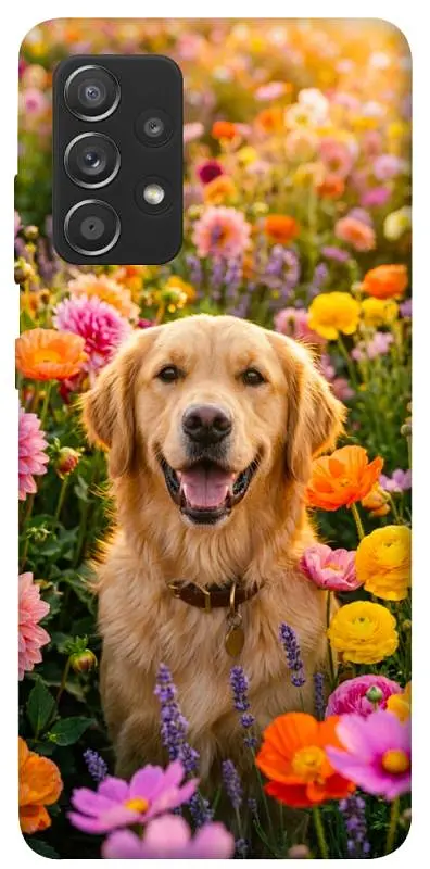 TPU чохол Demsky Flowery labrador для Samsung Galaxy A72 4G / A72 5G