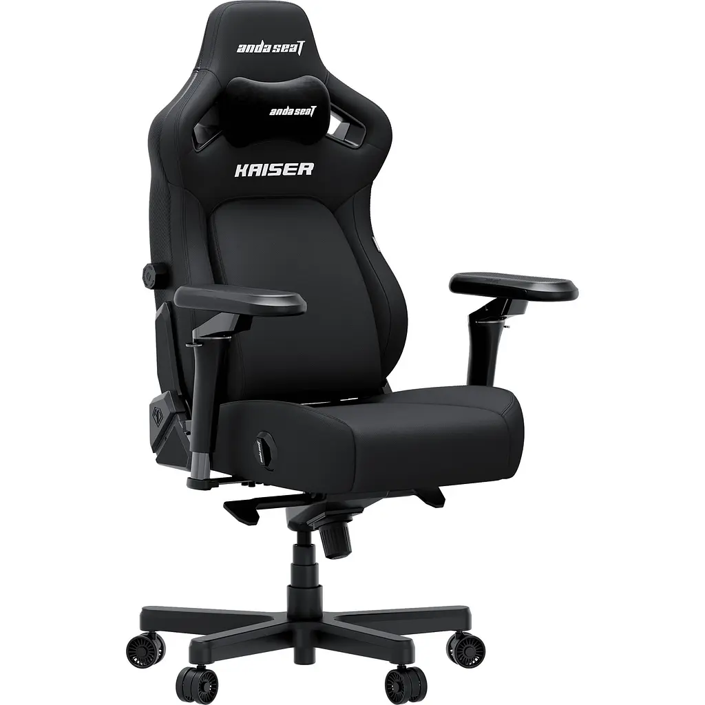Геймерське крісло Anda Seat Kaiser 4 V2 карбонова тканина розмір XL чорне (AD12YDDC-XLL-20-B-CF-03) [167645] - фото 3