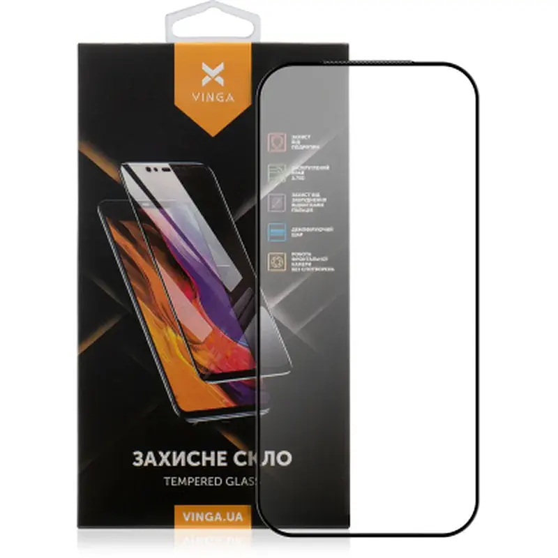 Скло захисне Vinga Apple iPhone 17 Pro Max (VGIP17PM)
