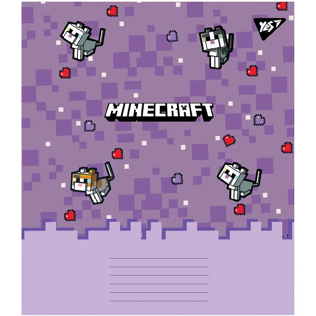 Набір зошитів Yes Minecraft Spring A5 в клітинку 24 аркуші 20 шт. (767595) - фото 3