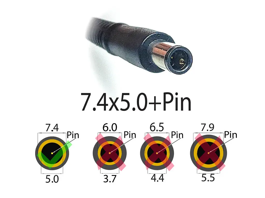 Блок живлення для Dell Inspiron 1401, 1410, 1420, 1440, 1464, 1501, 1520, 1521 (19.5V 3.34A 65W (7.4x5.0+pin)) High - фото 2