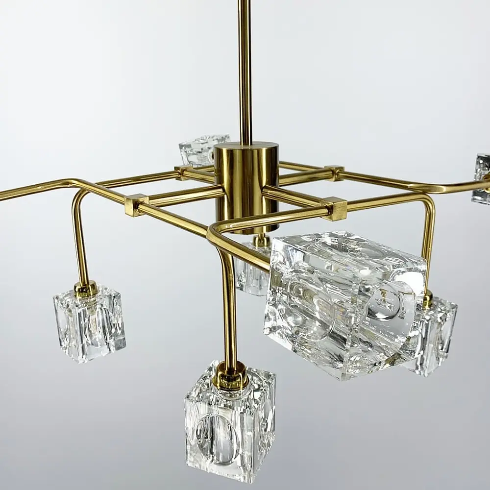 Люстра дизайнерская Crystal square Line.F H 9828/8 - фото 4