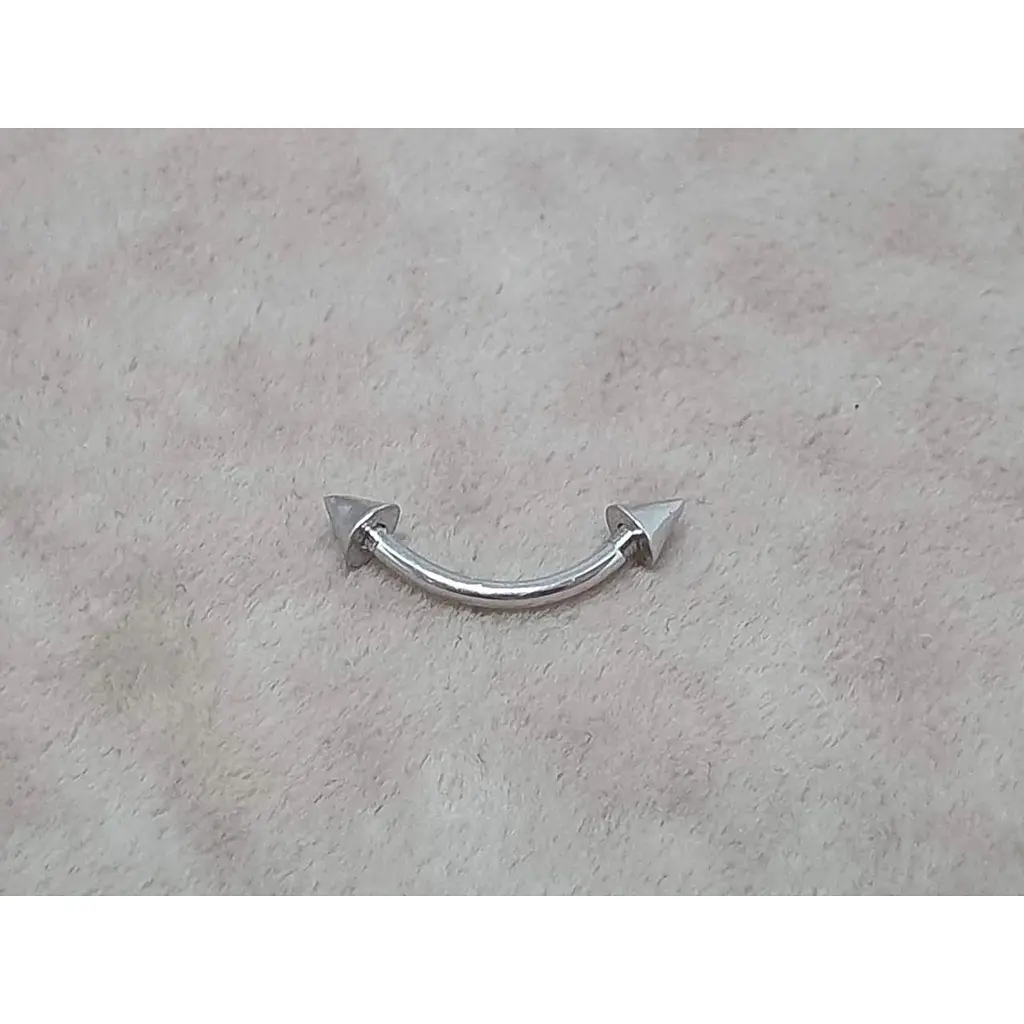 Серебряная серьга для пирсинга брови Umax. 7041U - фото 4