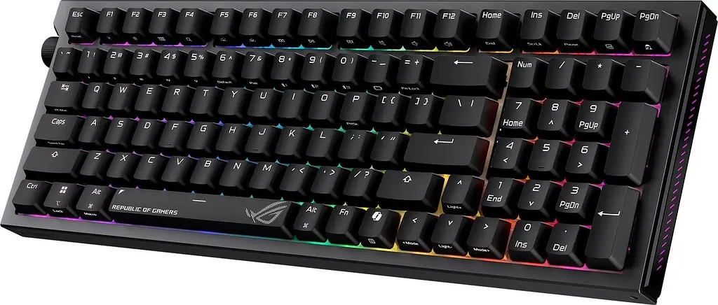 Клавіатура ASUS ROG Strix Morph 96 Wireless NX Snow V2 UKR Black (90MP04IF-BKMA03) - фото 4