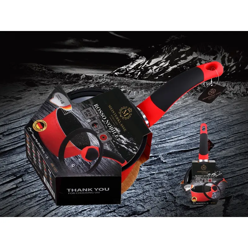 Ковш Meisterklasse MK-1037 red marble 16 см 1.2л - фото 7