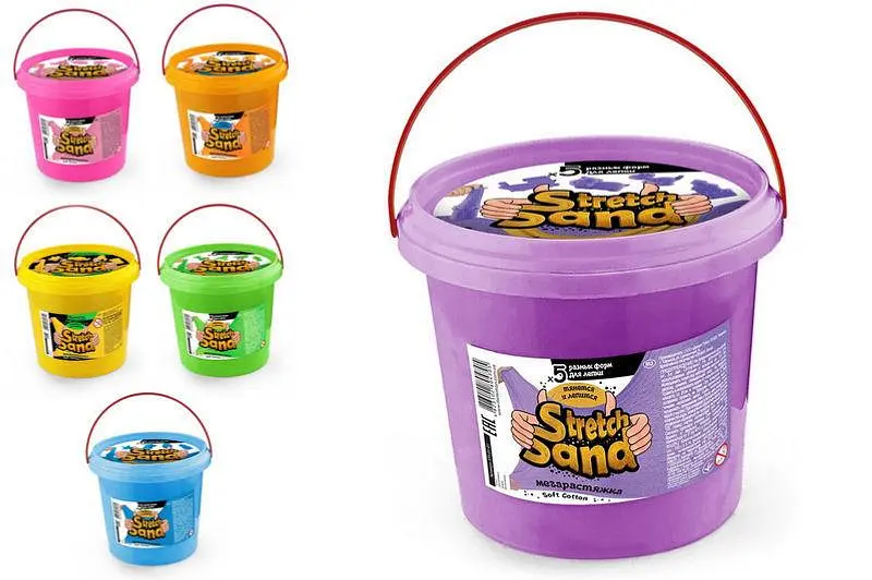 Слайм STS-01-01U "Stretch Sand" 700 гр, у відрі DANKO