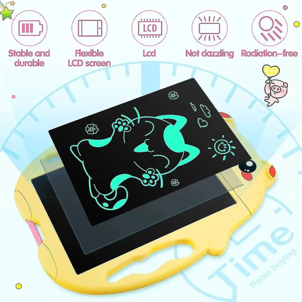 Планшет для малювання DK Kids Pad 9" Color Piggy Yellow [115858] - фото 4