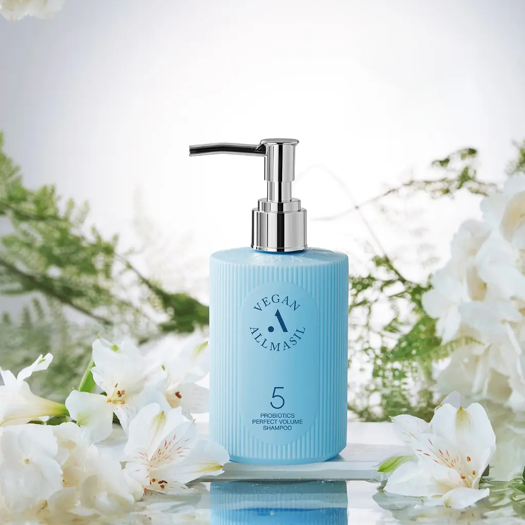 Шампунь для об'єму волосся з пробіотиками All Masil 5 Probiotics Perfect Volume Shampoo 300 мл - фото 3