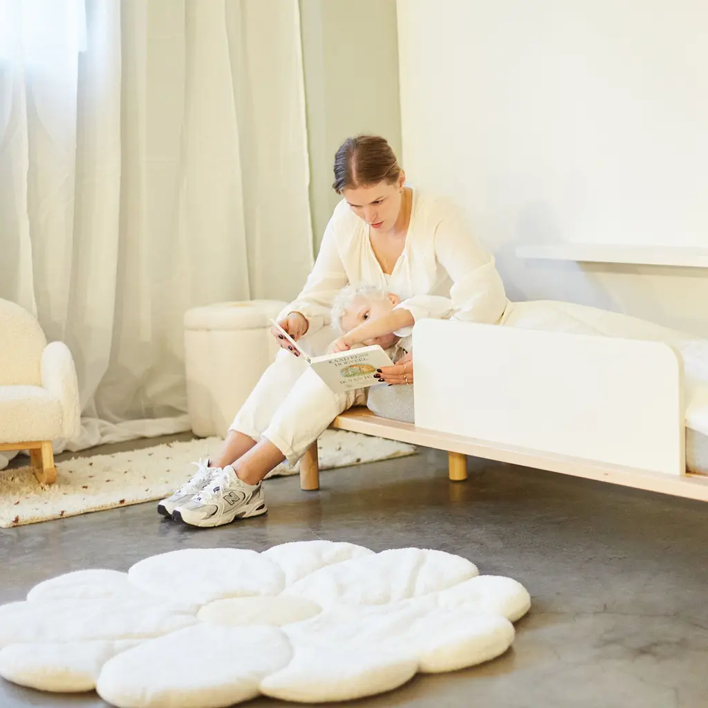 Килимок ігровий Childhome Flower 110 см білий (CCPMFL) - фото 4
