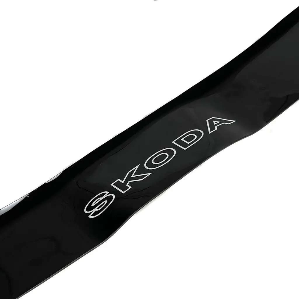 Дефлектор капоту мухобійка Skoda Octavia A5 2004-2013 (Коротка) Voron Glass - фото 4