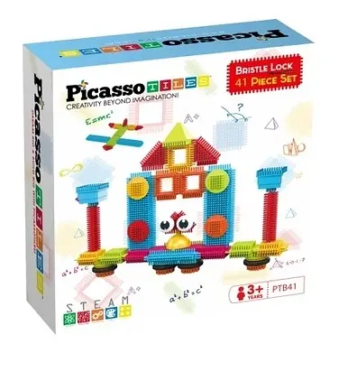 Конструктор HEDGEHOG BUILDING BLOCKS SET PTB41/27384 PICASSO TILES 41 деталь в коробці