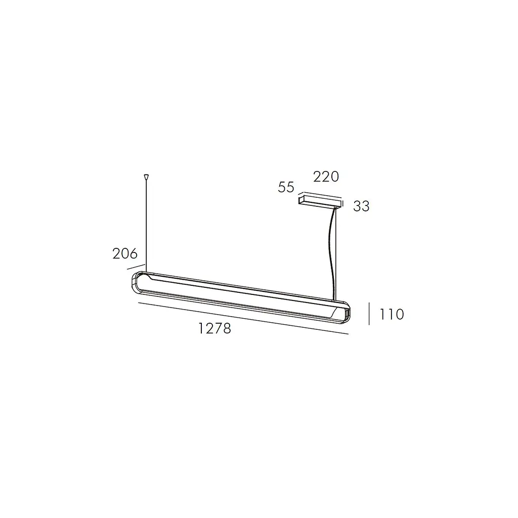 Підвісний світильник Skarlat RHL77017 35W WH+BK 3000K - фото 2