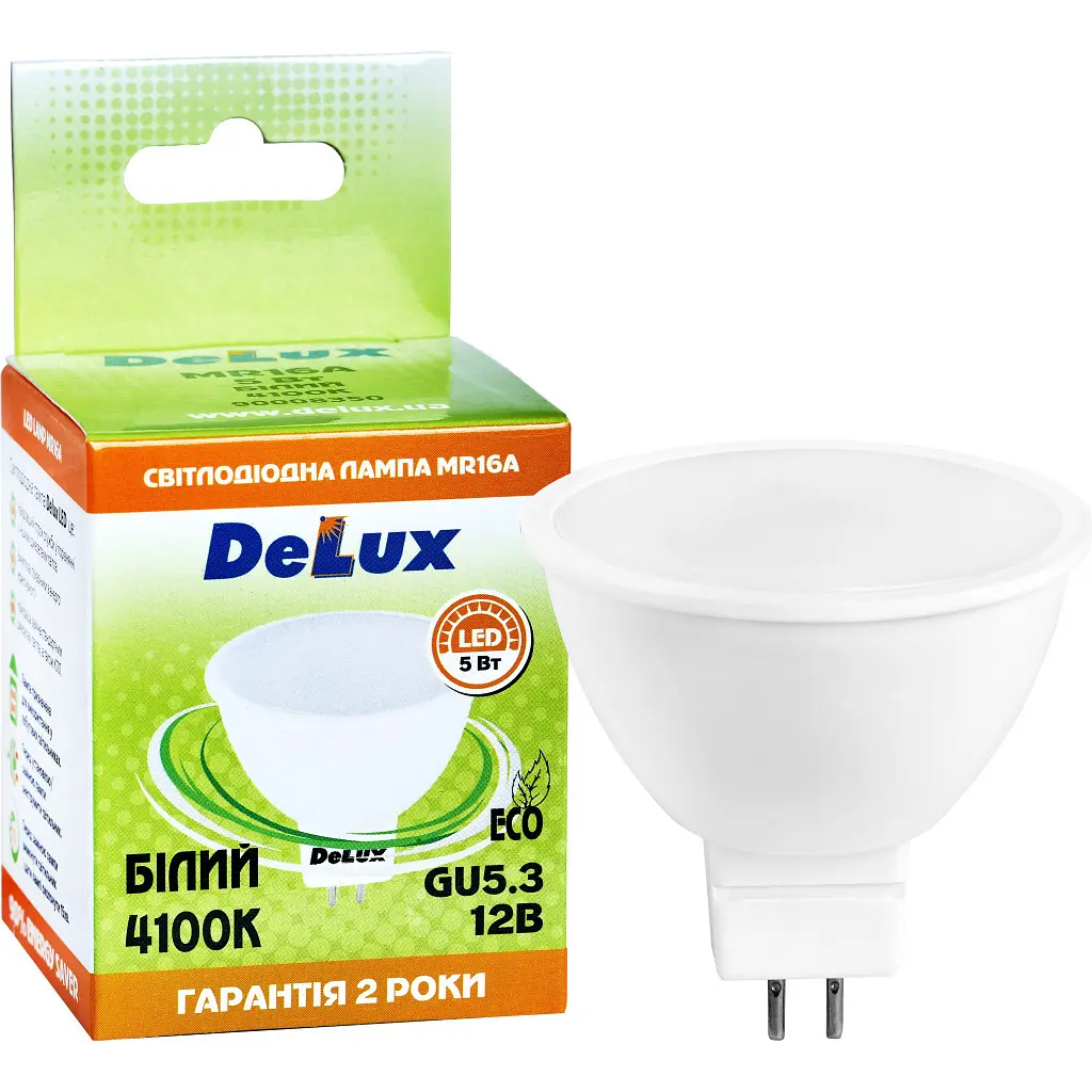 Лампочка Delux лед.лампа_DELUX_MR16A 7Вт_4100K 12В GU5.3 (90021252) - фото 3