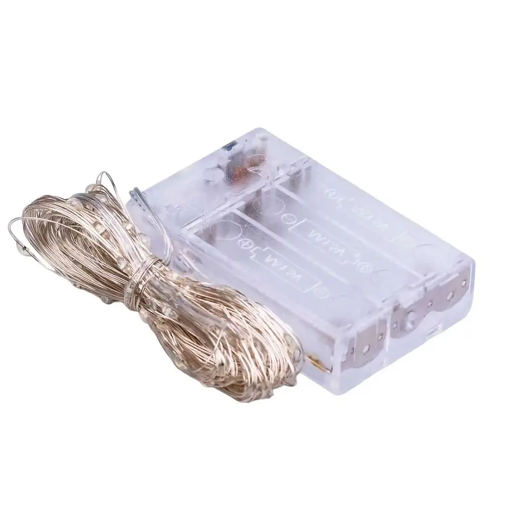 Гирлянда Роса GarlandoPro нить GarlandoPro 100 LED длина 10 м на батарейках, мультиколор (1733027ML) - фото 7