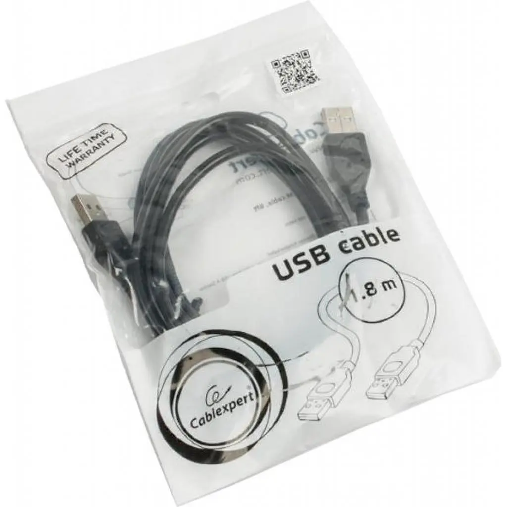 Дата кабель USB 2.0 AM to AM 1.8m Cablexpert (CCP-USB2-AMAM-6) - фото 2