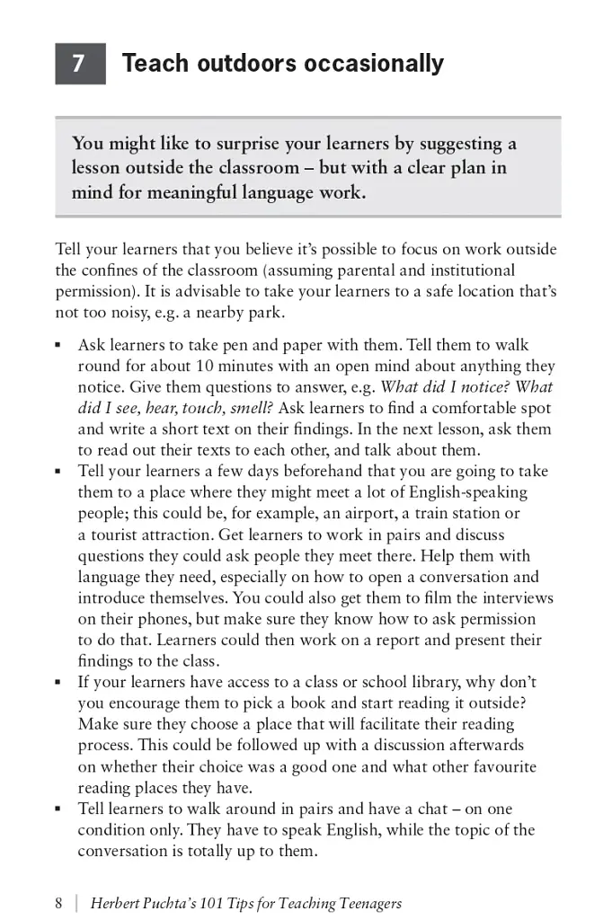 Herbert Puchta’s 101 Tips for Teaching Teenagers - фото 10