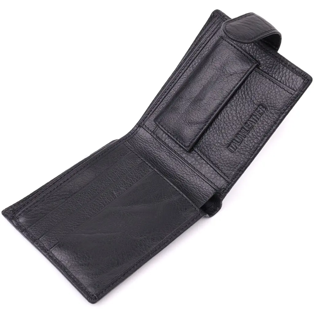 Чоловічий гаманець зручного розміру ST Leather 22471 чорний - фото 10