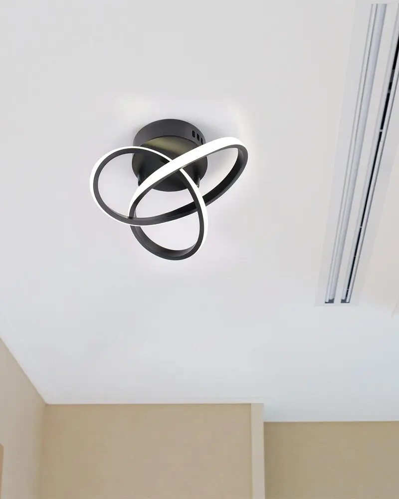 Люстра Goldlux 329677 Oskar LED 1x15W 4000K 1850Lm IP20 чорна - фото 2