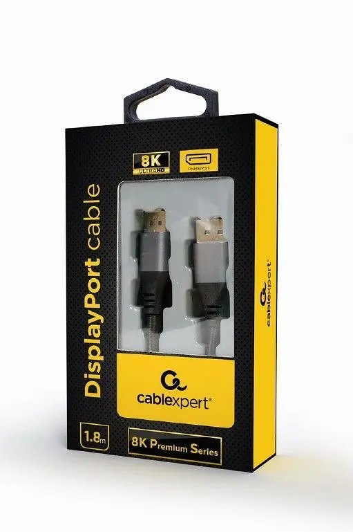 Кабель Cablexpert DisplayPort - DisplayPort V 1.4 (M/M), 1.8 м, чорний коробка (CC-DP8K-6) - фото 2