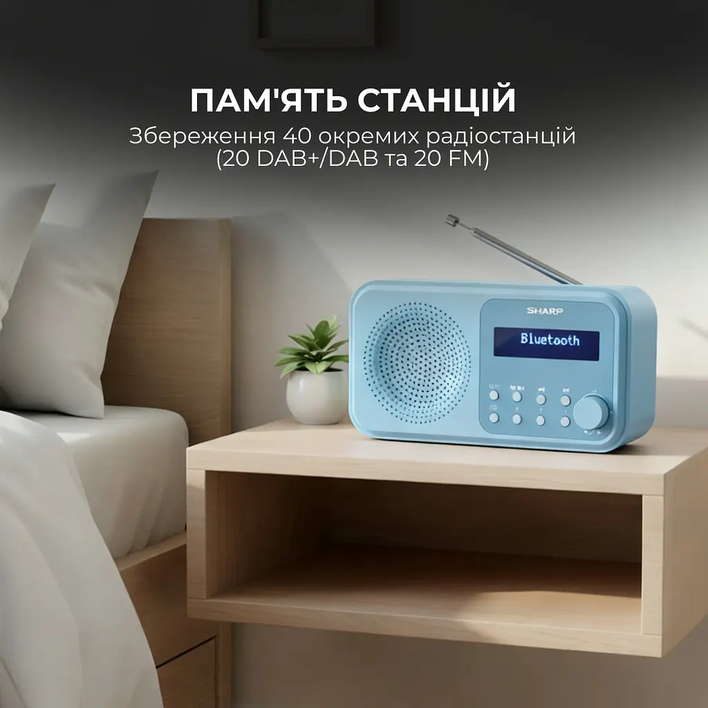 Радіоприймач Sharp DR-P420 Blue - фото 10
