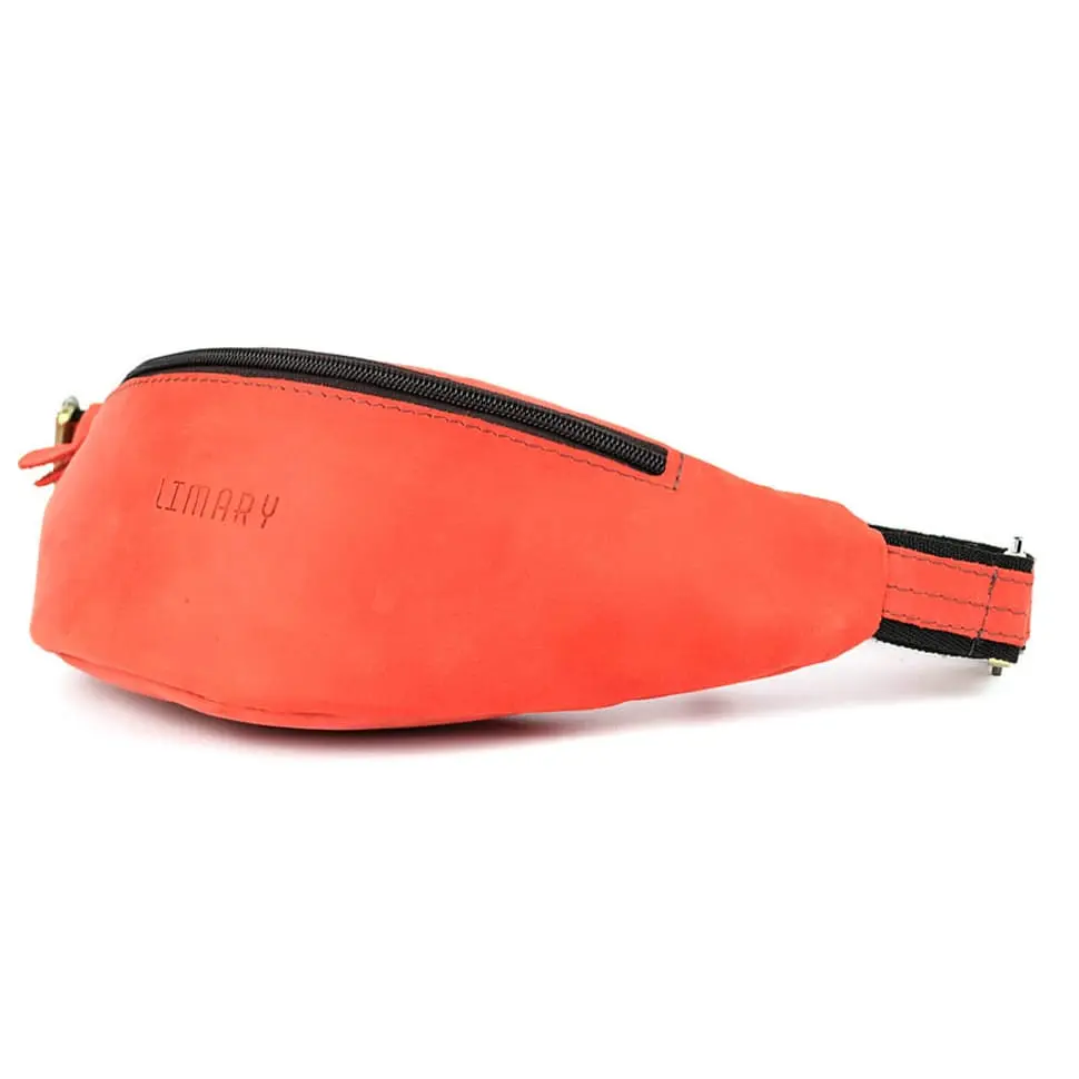 Шкіряна сумка на пояс бананка LIMARY 37х11х9 см sum0028561 - фото 8