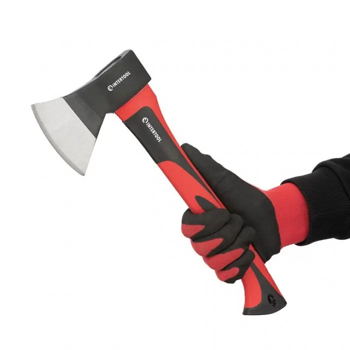 Топор INTERTOOL HT-0262, 800 г, фібергласова ручка, інструментальна сталь - фото 2