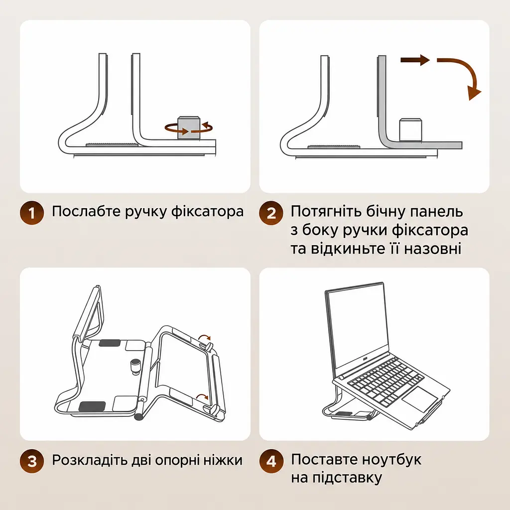 Подставка для ноутбука UGREEN U7 LP991 с регулируемым пазом 1,25–2,55 см 2-в-1 для вертикального хранения и горизонтальной работы для диагоналей 13–16,2″ с силиконовыми накладками против скольжения и царапин с открытой конструкцией для вентиляции звёздный серый (95207) - фото 6