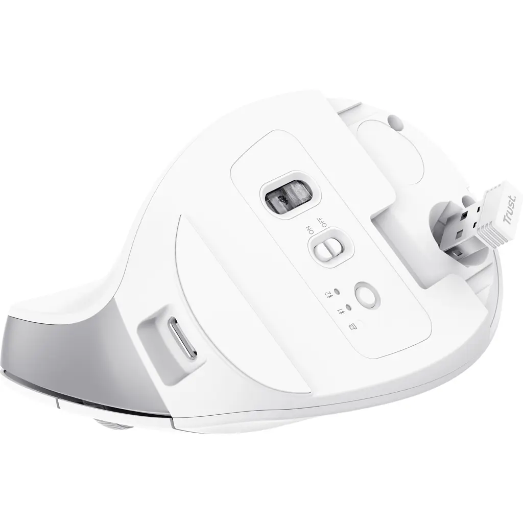 Мишка Trust Bayo+ Ergonomic Wireless/Bluetooth White (25399) - фото 7