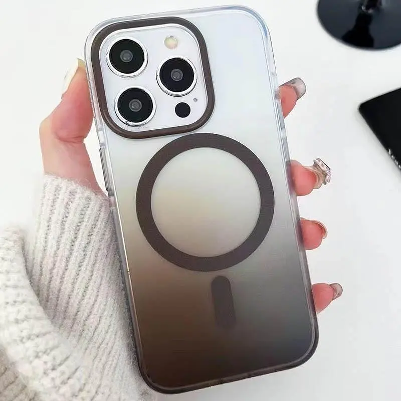Чохол TPU+PC Phantom with MagSafe для Apple iPhone 16 Pro (6.3) Grey - фото 2