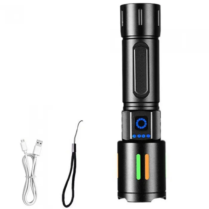 Ліхтар ручний акумуляторний BL BL-611-TG FLUORESCENCE zoom 1x26650 або 3xAAA - фото 7