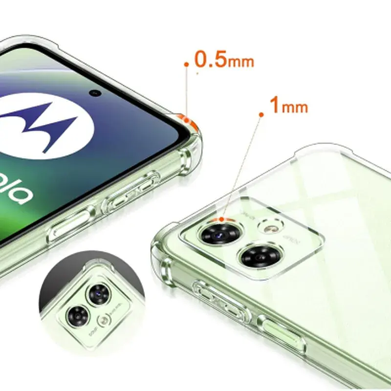 Чохол до мобільного телефона BeCover Anti-Shock Motorola Moto G55 Clear (712780) - фото 4