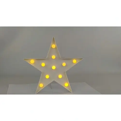 Нічник-світильник Зірка білий - фото 2