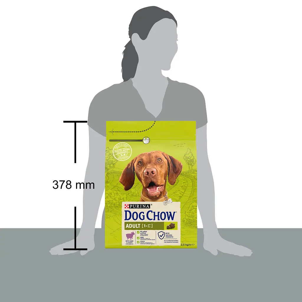 Сухий корм для собак Dog Chow Adult 1+, з ягням, 2,5 кг - фото 4