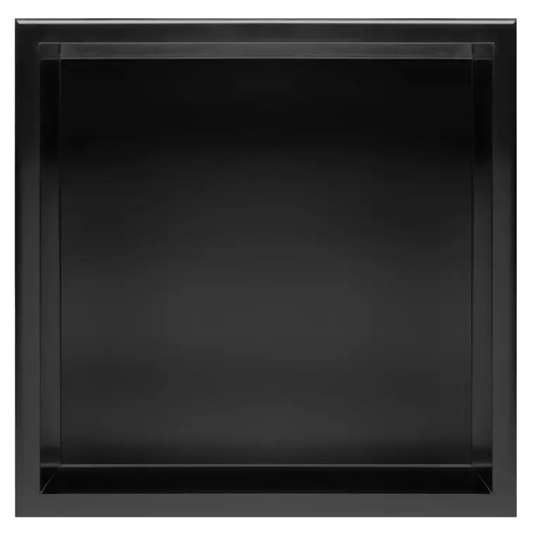 Встраиваемая полка Rea 30x30 black matt с ободком REA-05603, Черный матовый - фото 5