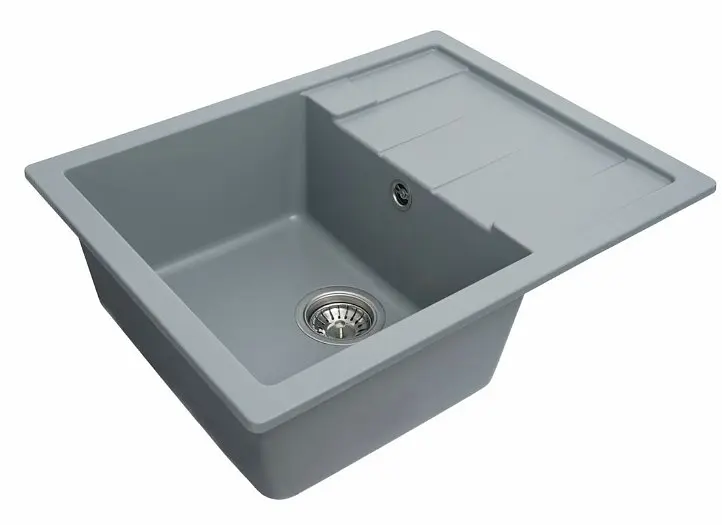Кухонна мийка Platinum 6550 INTENSO сірий мусон (SP000025111) - фото 2