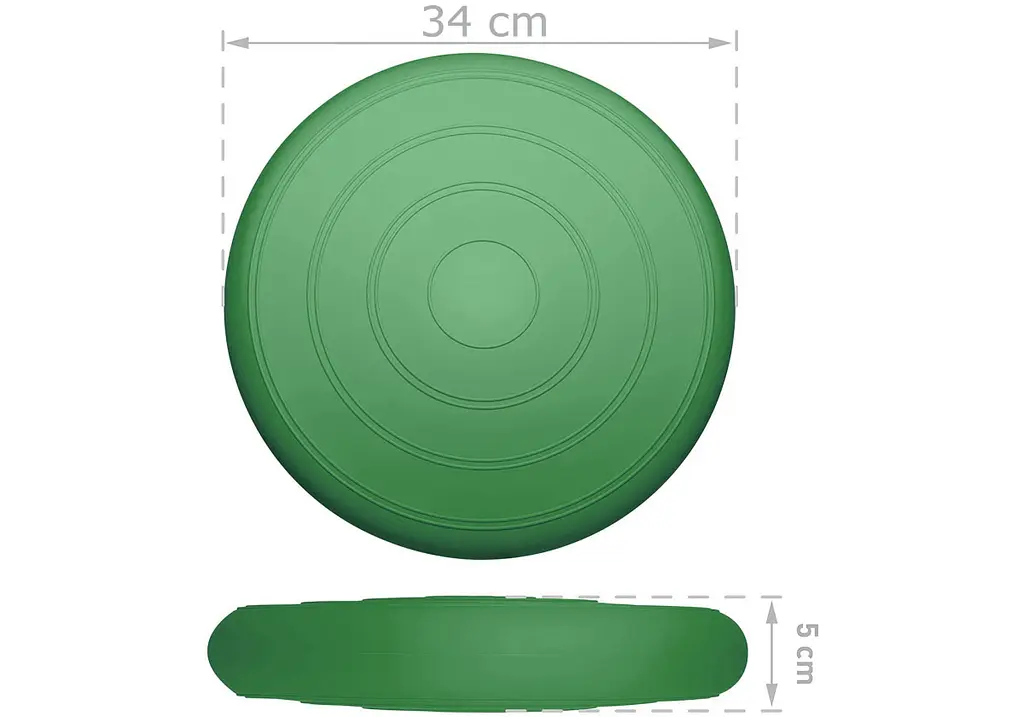 Балансировочная массажная подушка гладкая EasyFit Balance Cushion Темно-зеленый (EF-3164-DGr) - фото 2